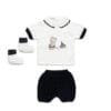 Conjunto de 2 piezas de punto con patucos BLANCO Y MARINO 1 26072Carla Lozano armario de macarena penaranda salamanca primerapuesta