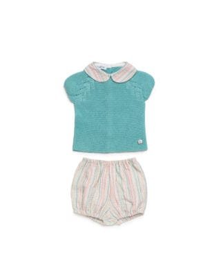 Conjunto de 2 piezas de punto VERDE LAGO 6 26084Carla Lozano armario de macarena penaranda salamanca primerapuesta