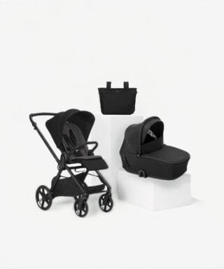 Carrito MUUM + capazo Sleep NEGRO