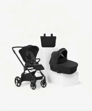 Carrito MUUM + capazo Sleep NEGRO