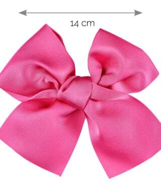 Lazo grande con pinza FUCSIA