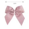 clip pico pato lazo gros grain rosa empolvado