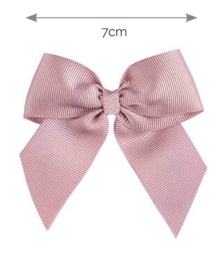 Lazo de grogén con pinza ROSA EMPOLVADO
