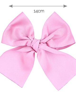 Lazo grande con pinza ROSA