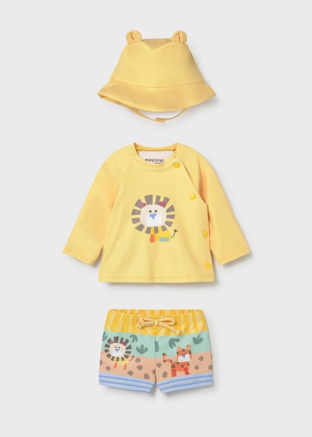 Conjunto de baño 3 piezas de selva AMARILLO 3 Conjunto de baño 3 piezas de selva AMARILLO