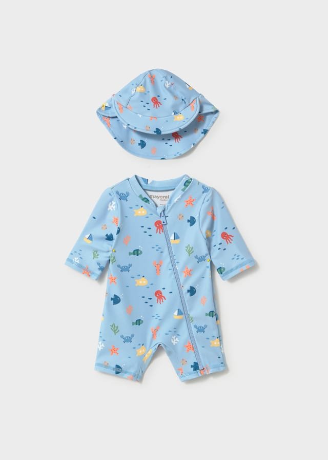 Conjunto de baño 2 piezas con animales de mar AZUL 3 Conjunto de baño 2 piezas con animales de mar AZUL