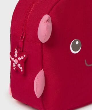 Mochila de cangrejo ROJO Y ROSA - Imagen 2
