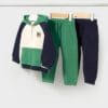 Chándal con 2 pantalones VERDE Y MARINO