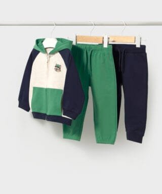 Chándal con 2 pantalones VERDE Y MARINO