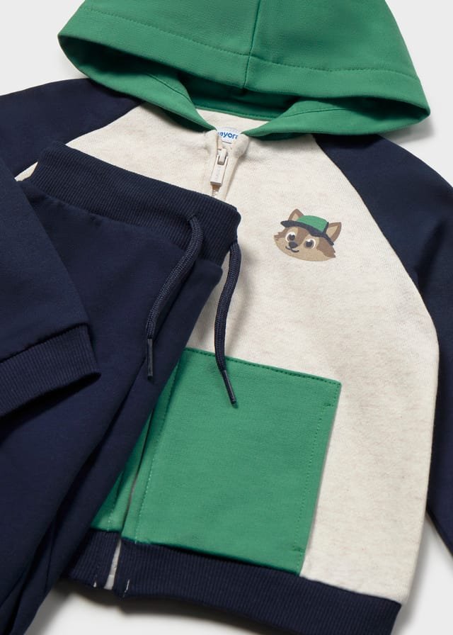 Chándal con 2 pantalones VERDE Y MARINO 4 Chándal con 2 pantalones VERDE Y MARINO - Imagen 3