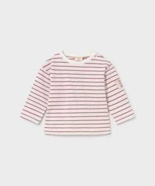 Camiseta m/l de rayas MAGENTA
