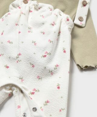 Conjunto de peto y jersey de flores JADE 6 Conjunto de peto y jersey de flores JADE - Imagen 2