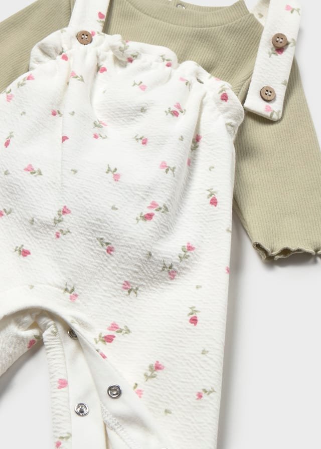Conjunto de peto y jersey de flores JADE 4 Conjunto de peto y jersey de flores JADE - Imagen 2
