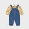 Conjunto de peto vaquero con polo de rayas MOSTAZA 1 16 02680 060 L 4