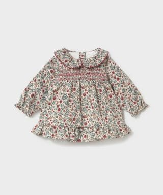 Vestido estampado de flores GRANATE