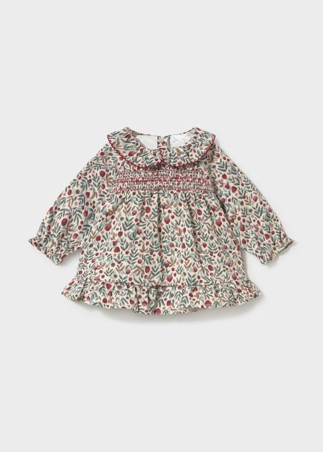 Vestido estampado de flores GRANATE 3 Vestido estampado de flores GRANATE