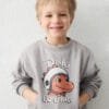 Sudadera con dinosaurio GRIS