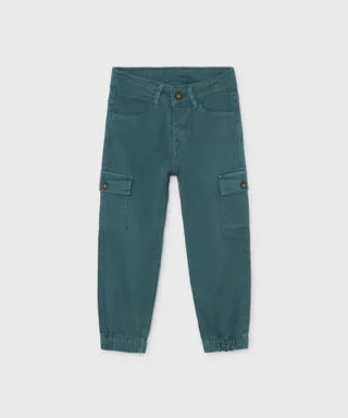 Pantalón tipo jogger AZUL PETRÓLEO