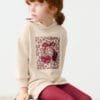 Vestido tipo sudadera con capucha BEIGE