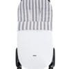 Saco de silla universal impermeable de polipiel Col. Raya BLANCO Y GRIS 2 58PO RAYA GG