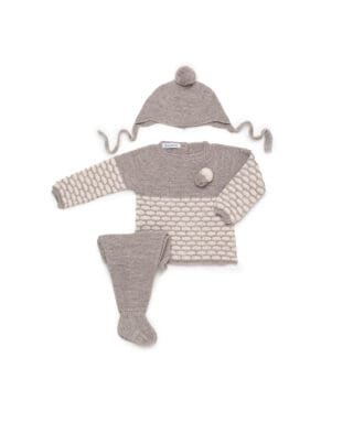 Conjunto de 3 piezas VISÓN Y BEIGE