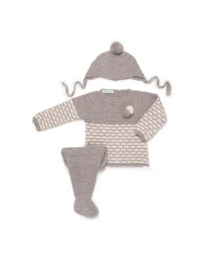 Conjunto de 3 piezas VISÓN Y BEIGE