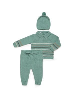 Conjunto de 3 piezas VERDE HOJA