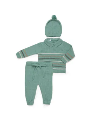 Conjunto de 3 piezas VERDE HOJA