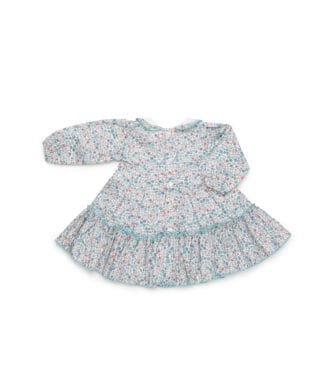 Vestido estampado de flores AZUL NUBE - Imagen 2