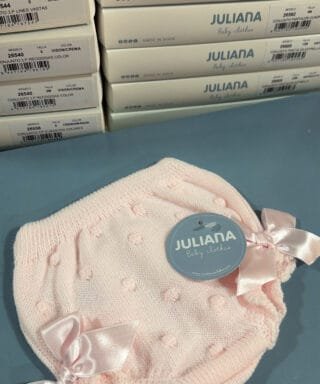 Ranita de punto con lazos ROSA