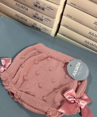 Ranita de punto con lazos ROSA MAQUILLAJE