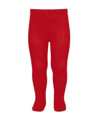 Leotardo básico de punto liso ROJO