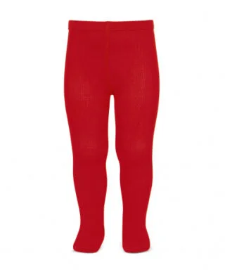 Leotardo básico de punto liso ROJO