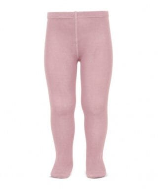 Leotardo básico de punto liso ROSA EMPOLVADO