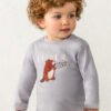 Camiseta m/l con ´beaver´ GRIS