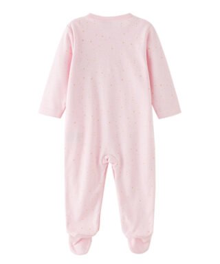 Pijama enterizo con estrellas y corona ROSA - Imagen 2