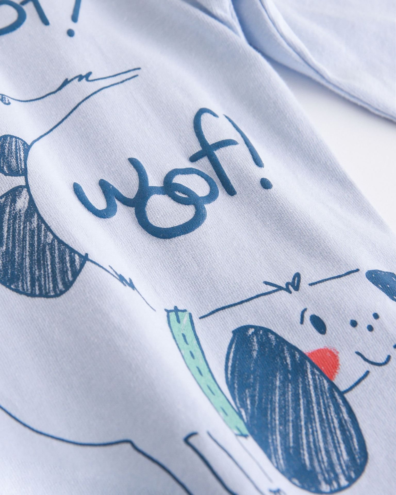 Camiseta m/l con perrito CELESTE 3 Camiseta m/l con perrito CELESTE - Imagen 2