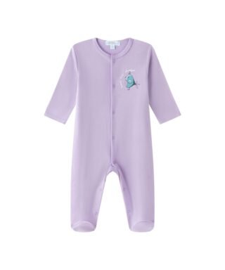 Pijama enterizo con pajarito LILA