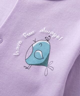 Pijama enterizo con pajarito LILA - Imagen 3